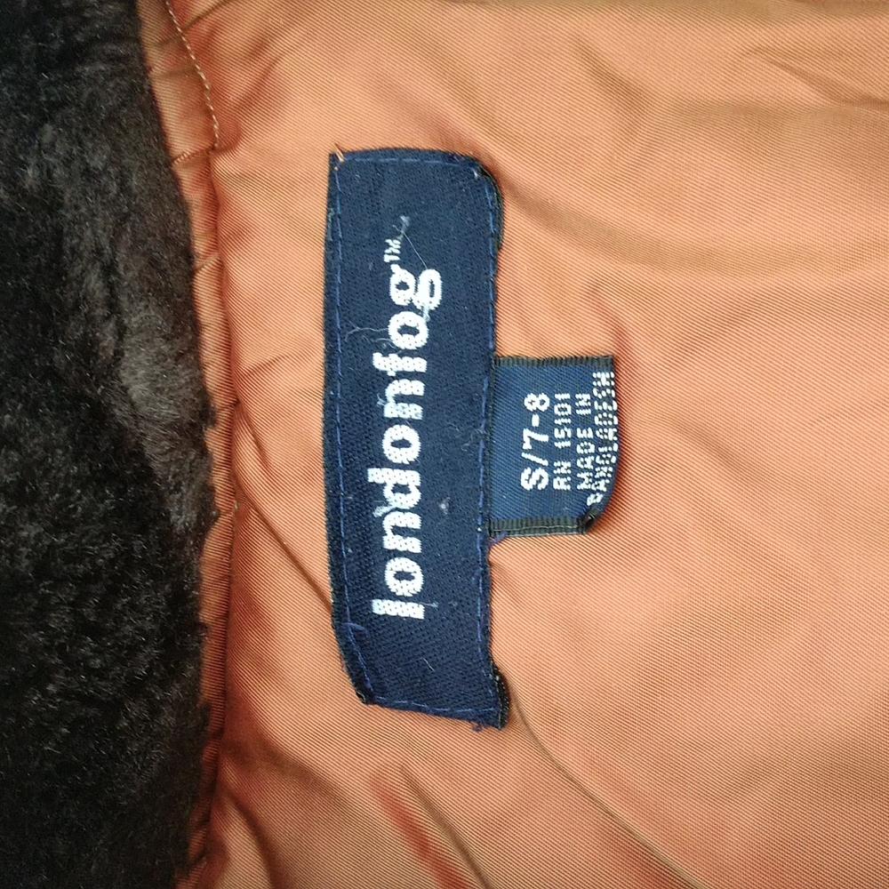 London Fog copper colored winter coat. Size S (7-8) - Picture 5 of 9